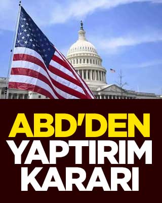 ABD'den yaptırım kararı