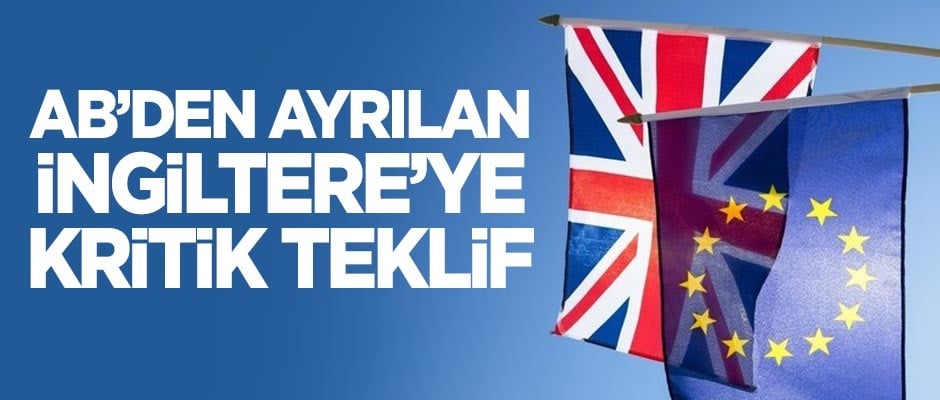 AB'den ayrılan İngiltere'ye kritik teklif!