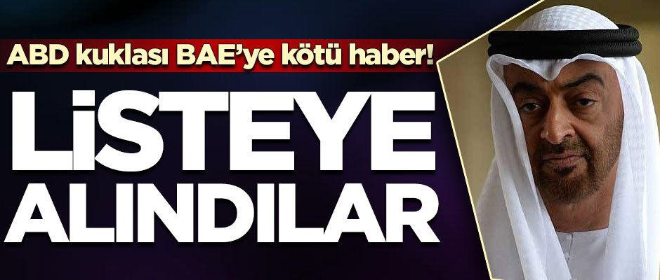 AB'den BAE'ye kötü haber! Listeye aldılar