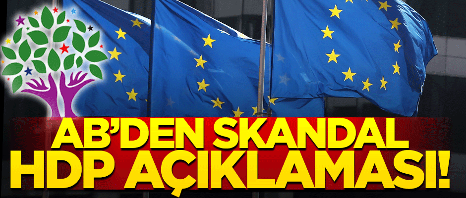 AB'den büyük küstahlık! HDP'ye destek açıklaması