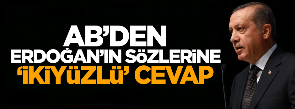 AB'den Cumhurbaşkanı Erdoğan'ın sözlerine cevap