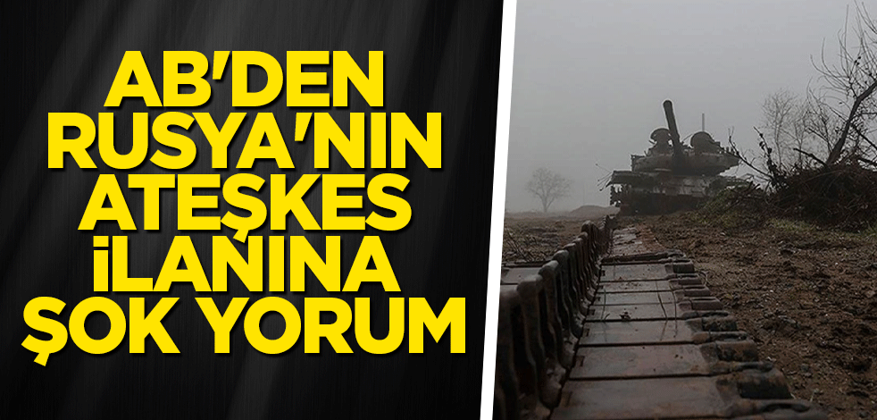 AB'den Rusya'nın ateşkes ilanına şok yorum