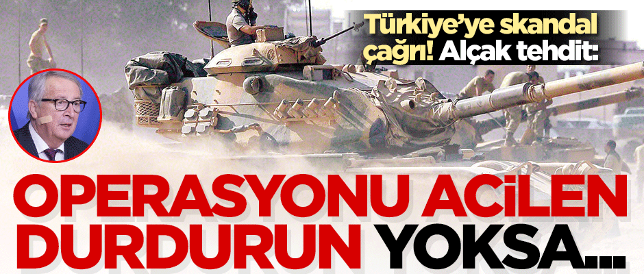 AB'den skandal çağrı: Operasyonu durdurun yoksa...
