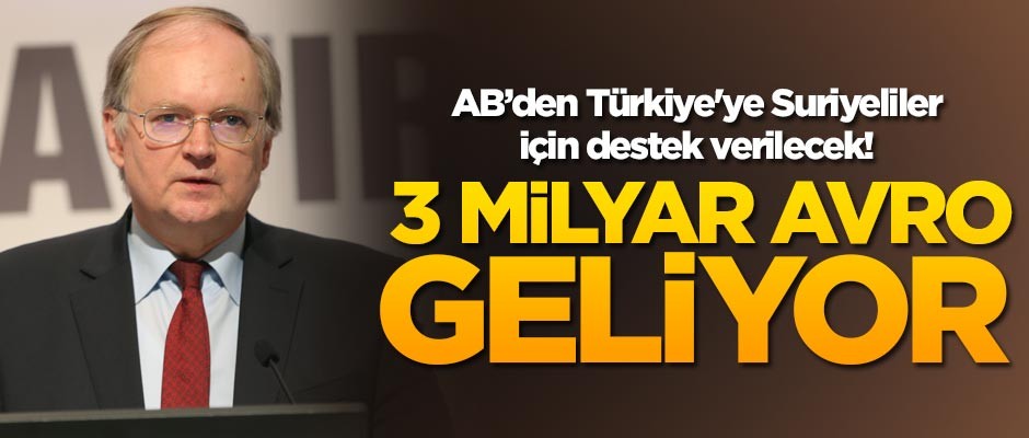 AB'den Türkiye'ye mülteci yardımı! 3 milyar avro geliyor
