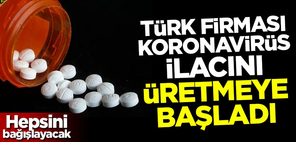 Abdi İbrahim koronavirüs ilacını üretmeye başladı