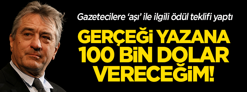 ABD'li aktörden gazetecilere ödül teklifi: "Aşı hakkında gerçeği yazana 100 bin dolar vereceğim!"