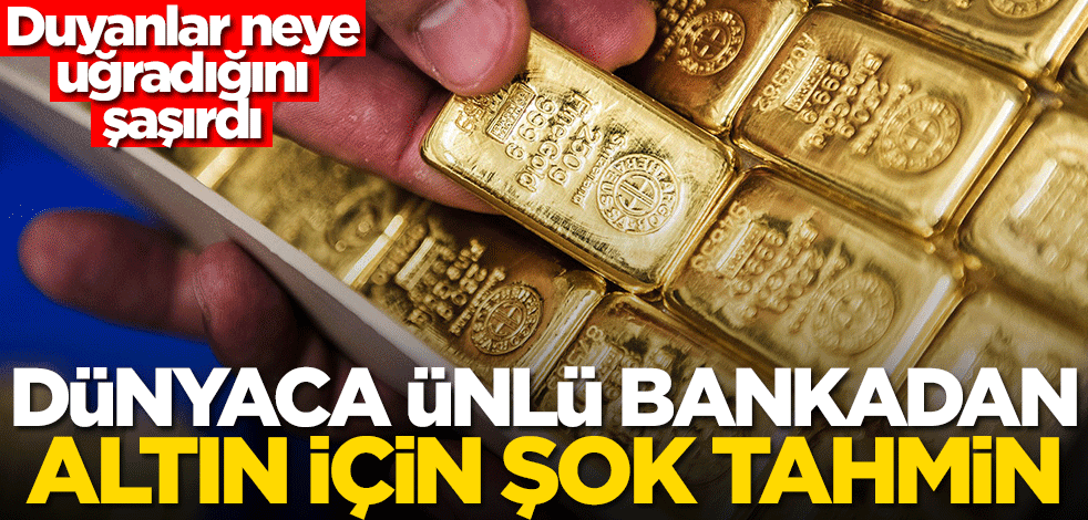 ABD'li Citi'den altın için şok tahmin! Altın yatırımcısı üzülecek