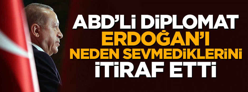 ABD'li diplomat Erdoğan'ı neden sevmediklerini itiraf etti