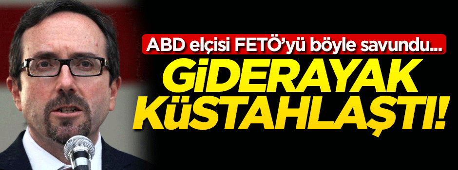 ABD'li elçiden giderayak küstah ifadeler!