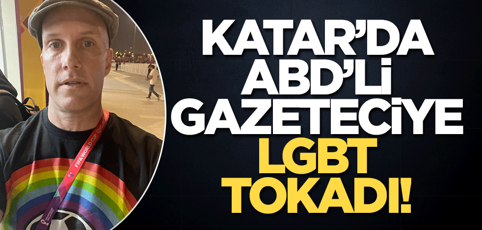 ABD'li gazeteci aklınca yasağı delmeye çalıştı! Katarlı yetkililer LGBT tişörtü ile stada almadı
