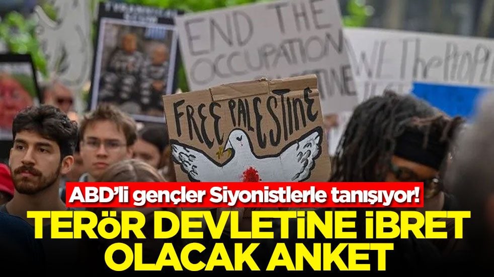 ABD’li gençler Siyonistlerle tanışıyor! Terör devletine ibret olacak anket