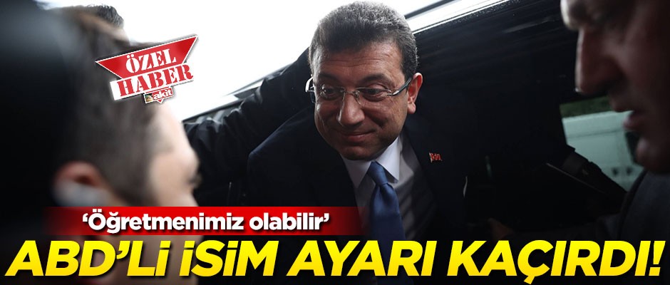 ABD’li isim İmamoğlu’nu öveceğim derken dengeyi kaçırdı! "Öğretmenimiz olabilir"
