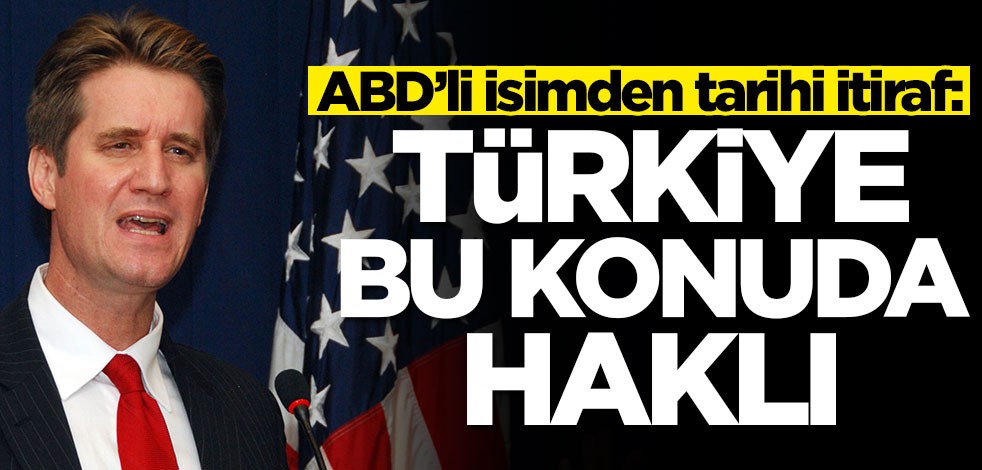 ABD’li isimden tarihi itiraf: Türkiye bu konuda haklı