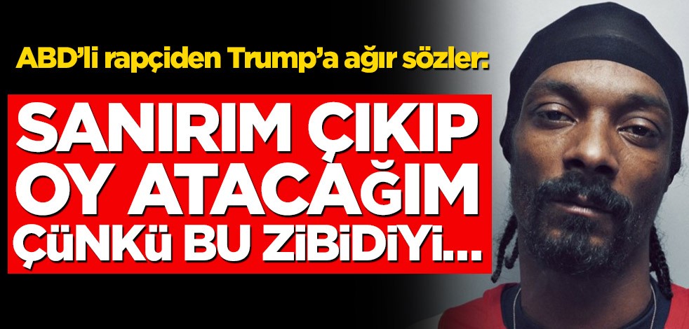 ABD'li rapçiden Trump’a ağır sözler: Sanırım çıkıp oy atacağım çünkü bu zibidiyi…