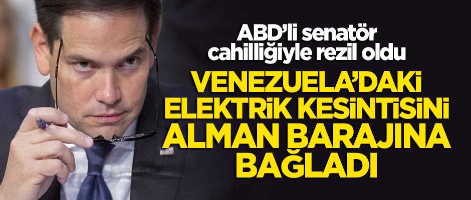 ABD'li senatör cahilliğiyle rezil oldu! Elektrik kesintisini 'Alman barajı'na bağladı