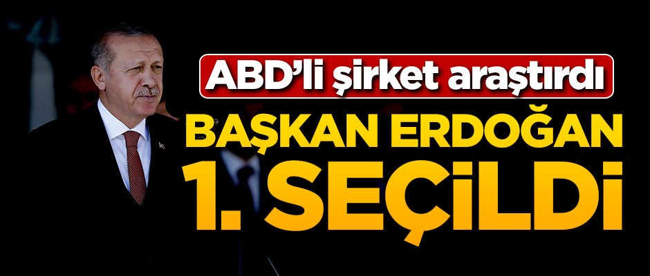 ABD'li şirket araştırdı! Erdoğan 1. çıktı