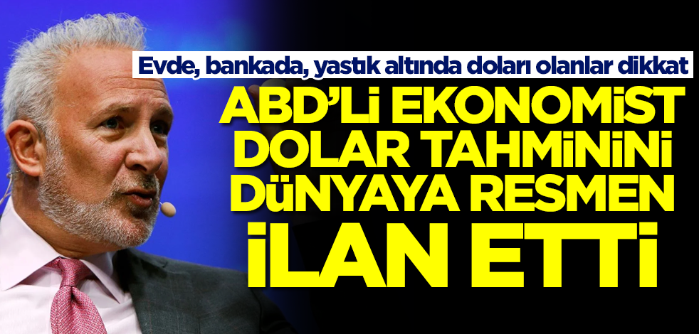 ABD'li ünlü ekonomist dolar tahminini ilan etti! Evde, bankada, yastık altında doları olanlar dikkat