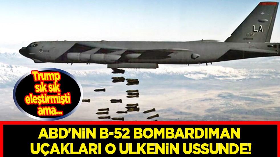ABD'nin B-52 bombardıman uçakları İngiltere'deki RAF Fairford üssünde...