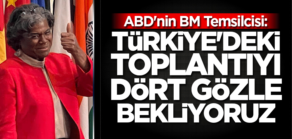 ABD'nin BM Temsilcisi: Türkiye'deki toplantıyı dört gözle bekliyoruz