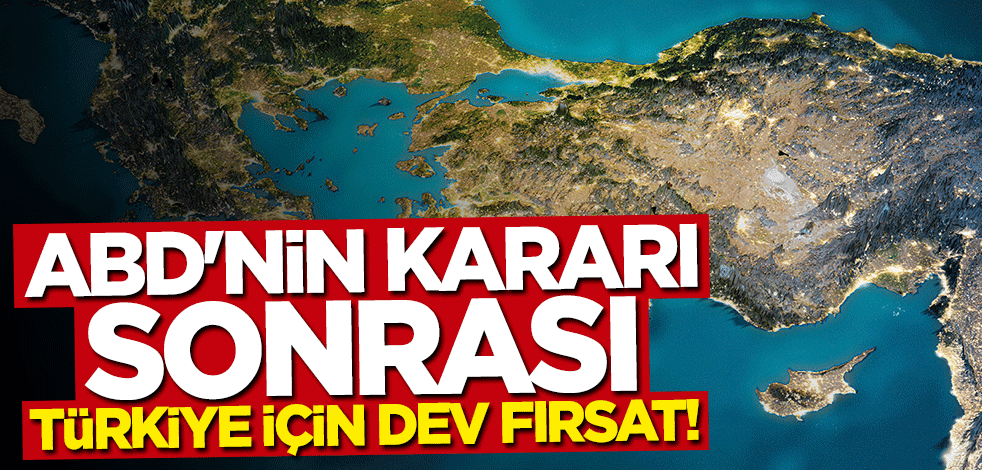 ABD'nin "EASTMED" kararı sonrası Türkiye için büyük fırsat