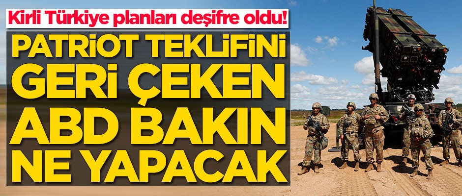 ABD'nin kirli Türkiye planı deşifre oldu!
