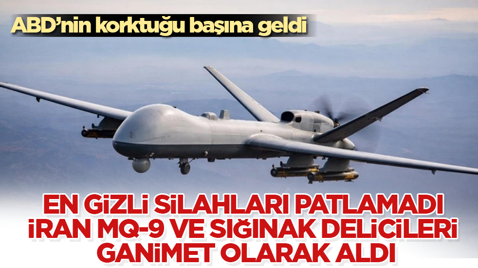 ABD’nin korktuğu başına geldi! En gizli silahları patlamadı, İran MQ-9 ve sığınak delicileri ganimet olarak aldı