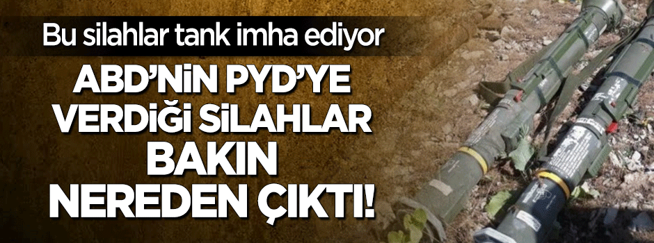 ABD'nin PYD'ye verdiği silahlar Şırnak'ta çıktı!