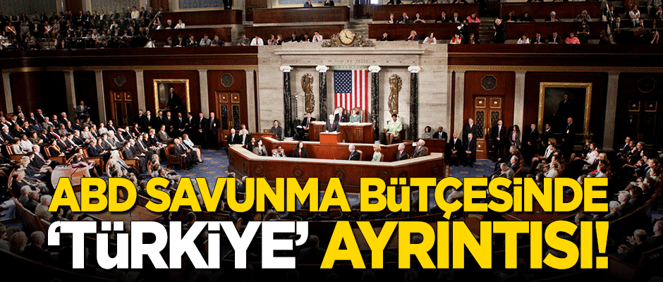 ABD'nin savunma bütçesinde 'Türkiye' ayrıntısı!