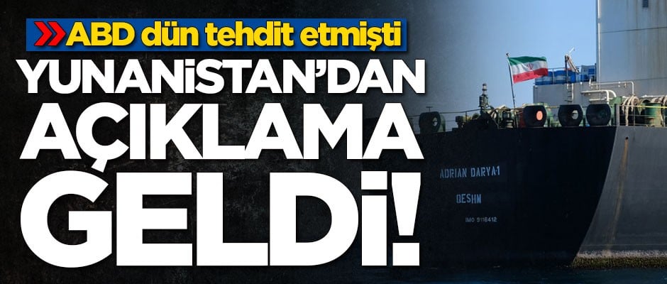 ABD'nin tehdit ettiği Yunanistan'dan açıklama!