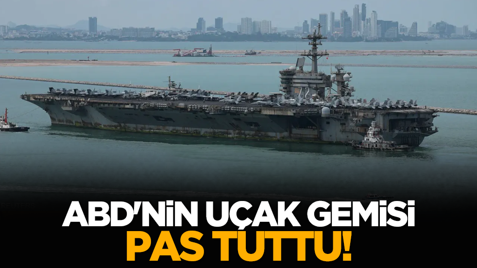 ABD'nin uçak gemisi pas tuttu!