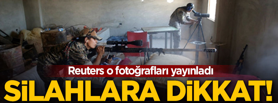 ABD'nin YPG'li teröristlere verdiği silahlar görüntülendi