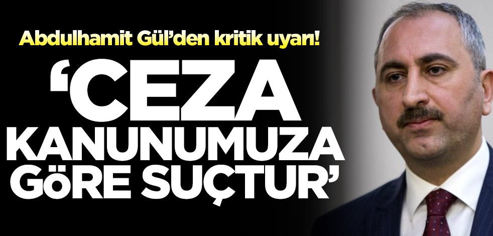 Abdulhamit Gül’den kritik uyarı!