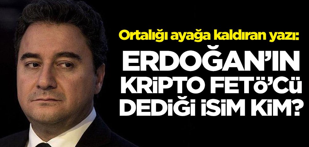 Abdulkadir Selvi, Babacan'ın partisini yazdı: Cumhurbaşkanı Erdoğan’ın ‘kripto FETÖ’cü' dediği isim kim?