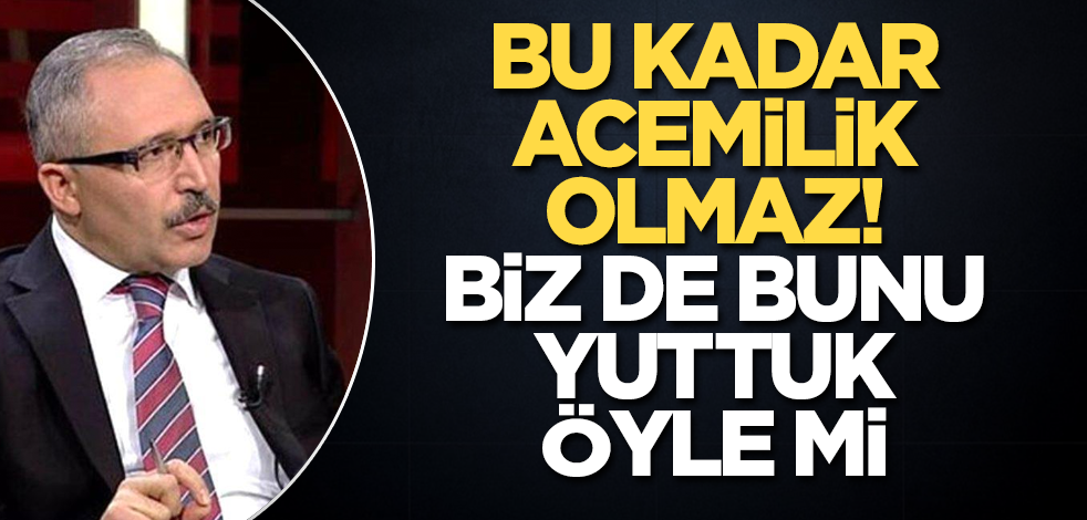 Abdulkadir Selvi çılgına döndü! Bu kadar acemilik olmaz