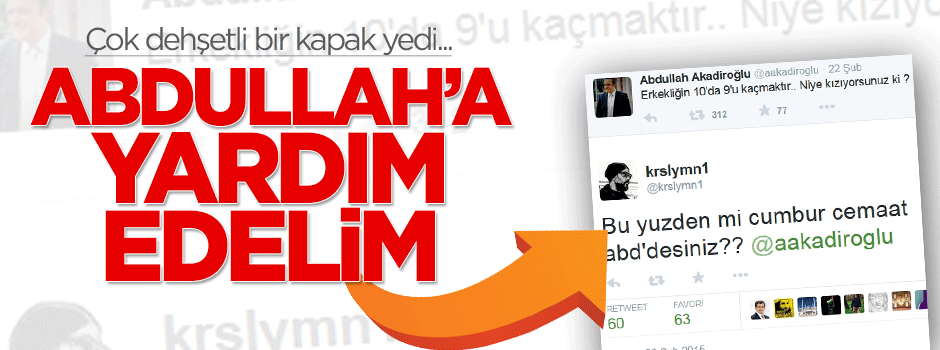 Abdullah Abdülkadiroğlu'na Twitter'da 'kaçma' kapağı