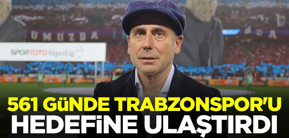 Abdullah Avcı, 561 günde Trabzonspor'u hedefine ulaştırdı