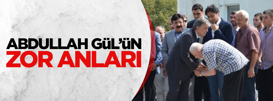 Abdullah Gül cami çıkışı zor anlar yaşadı