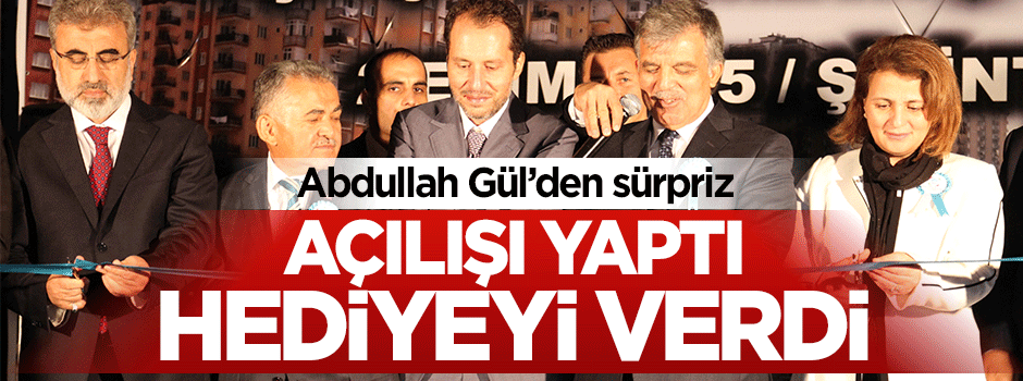 Abdullah Gül Erbakan Parkı'nın açılışını gerçekleştirdi