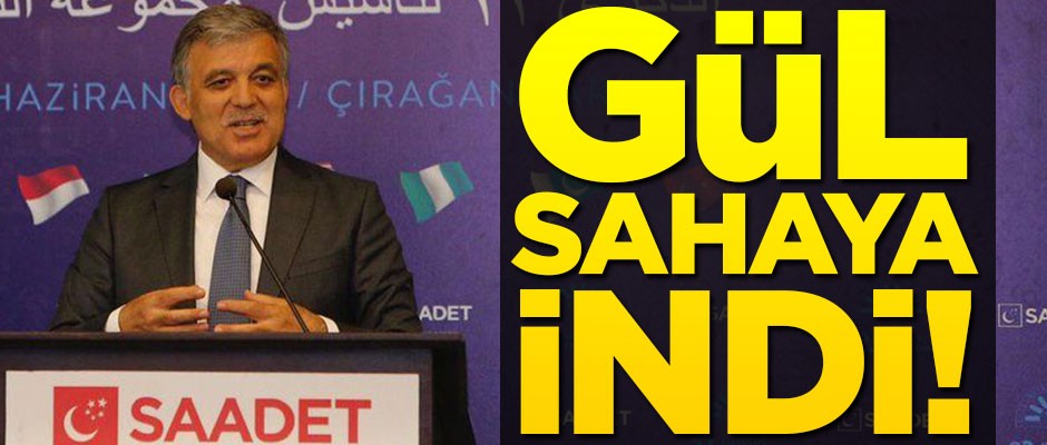 Abdullah Gül Saadet Partisi'nin etkinliğine katıldı