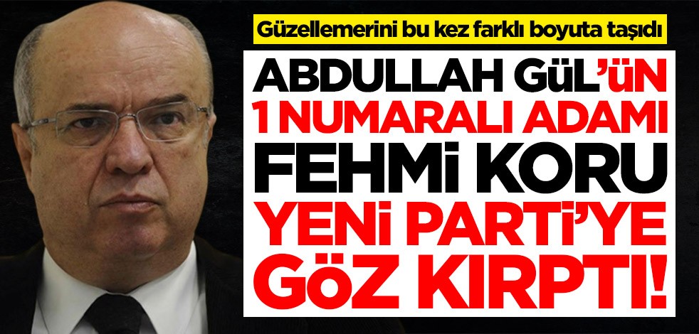 Abdullah Gül'ün bir numaralı adamı Fehmi Koru yeni partiye göz kırptı