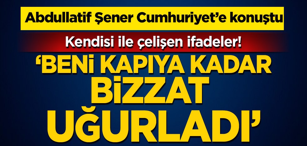 Abdullatif Şener kendisi ile çelişti
