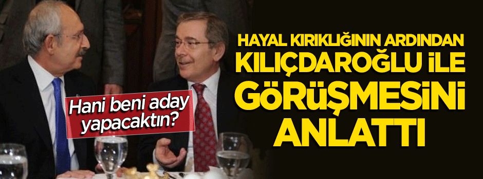 Abdüllatif Şener: Kılıçdaroğlu beni aday yapacaktı
