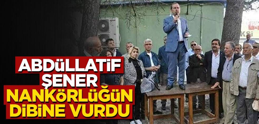 Abdüllatif Şener nankörlüğün dibine vurdu