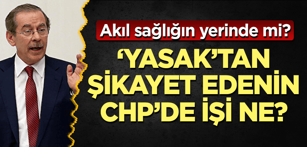 Abdüllatif Şener, yine saçmaladı! CHP özgürlükçü mü yani?