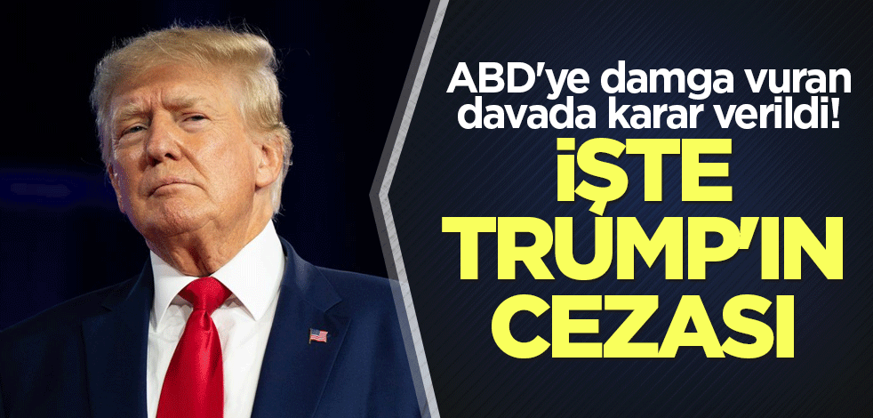 ABD'ye damga vuran davada karar verildi! İşte Trump'ın cezası