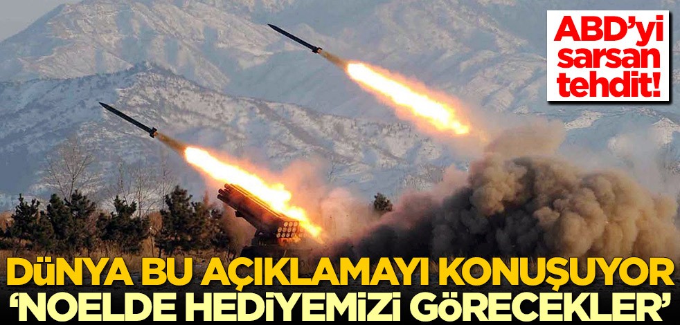 ABD'ye görülmemiş füzeli tehdit! 'Noelde hediyemizi görecekler'