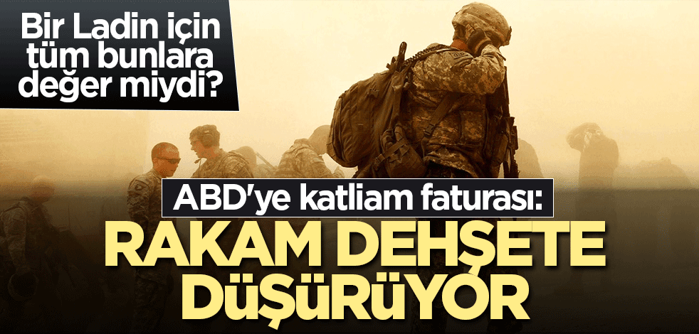 ABD'ye katliam faturası: Rakam dehşete düşürüyor