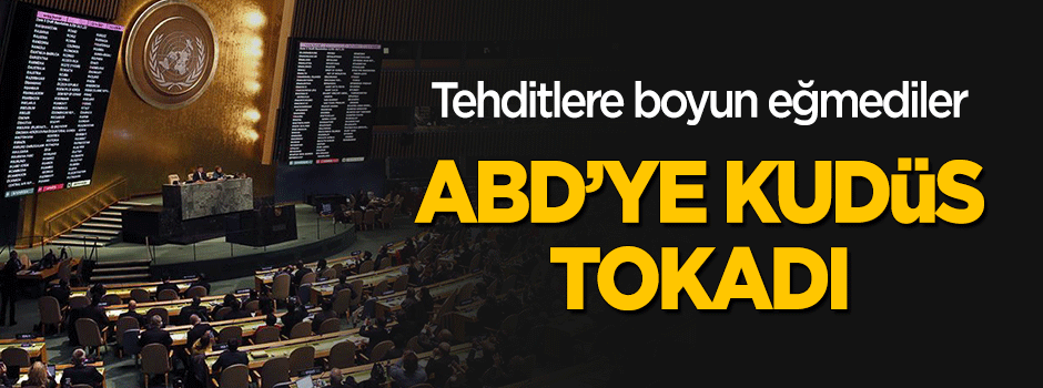 ABD’ye Kudüs tokadı