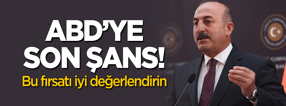 ABD'ye son şans: Bu fırsatı iyi değerlendirin