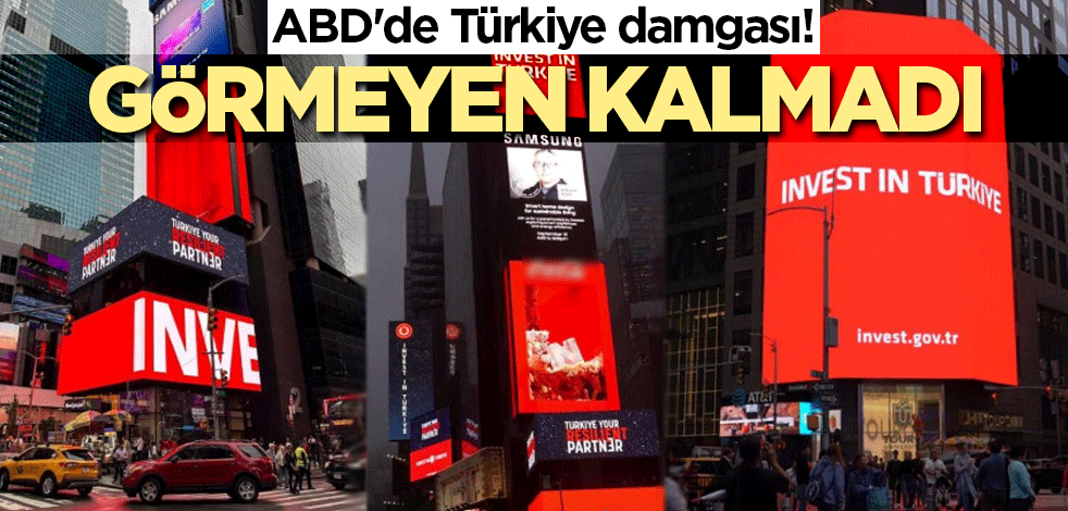 ABD'ye Türkiye damgası! Görmeyen kalmadı
